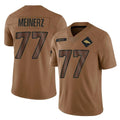 D.Broncos #77 Quinn Meinerz Player Brown Salute To Service Limited Gdoa Stitched Jerseys