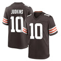 C.Browns #10 Quinshon Judkins Player Brown Home Game Gdoa Stitched Jerseys