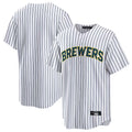 M.Brewers ## Brewers Blank Player White Stripes Home Game Fdoa Stitched Jerseys