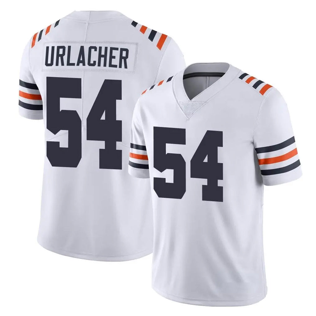 C.Bears #54 Brian Urlacher Player White Classic Vapor Limited Home Game Gdoa Stitched Jerseys
