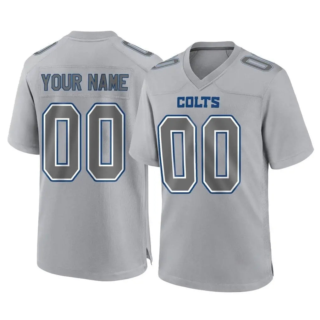 Custom IN.Colts Gray Atmosphere Fashion Home Game Any Name & Numbers Gdoa Stitched Jerseys