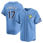 T.Bay Rays #17 Jake Fraley Player Light Blue Home Limited Fdoa Stitched Jerseys