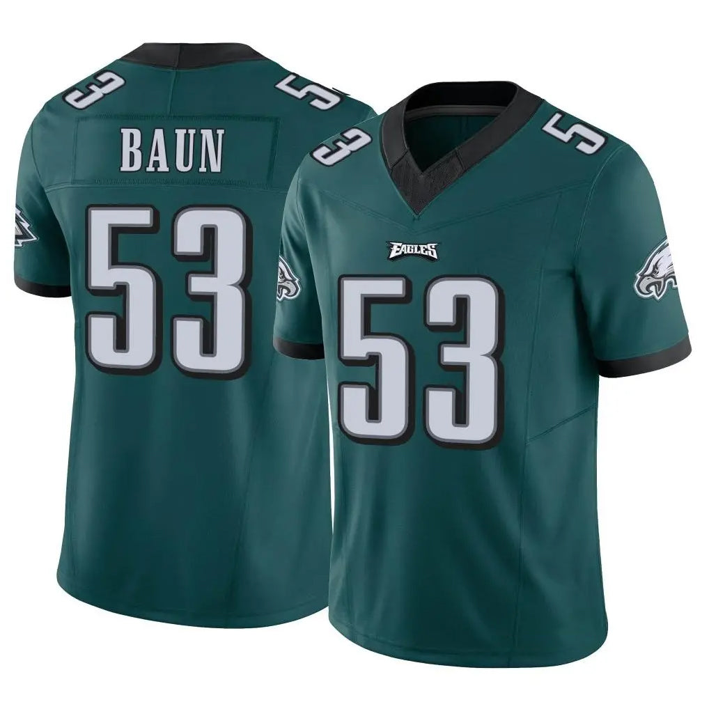 P.Eagles #53 Zack Baun Player Team Color Green Limited Vapor F.U.S.E. Home Game Gdoa Stitched Jerseys