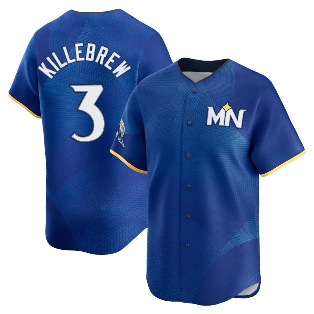 M.Twins #3 Harmon Killebrew Player Royal City Connect Limited Home Fdoa Stitched Jerseys