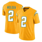 LA.Chargers #2 Elijah Molden Player Gold Limited Vapor F.U.S.E. Home Game Stitched Jerseys