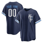 Custom KC.Royals Navy City Connect Home Game Any Name & Number Gdoa Stitched Jerseys