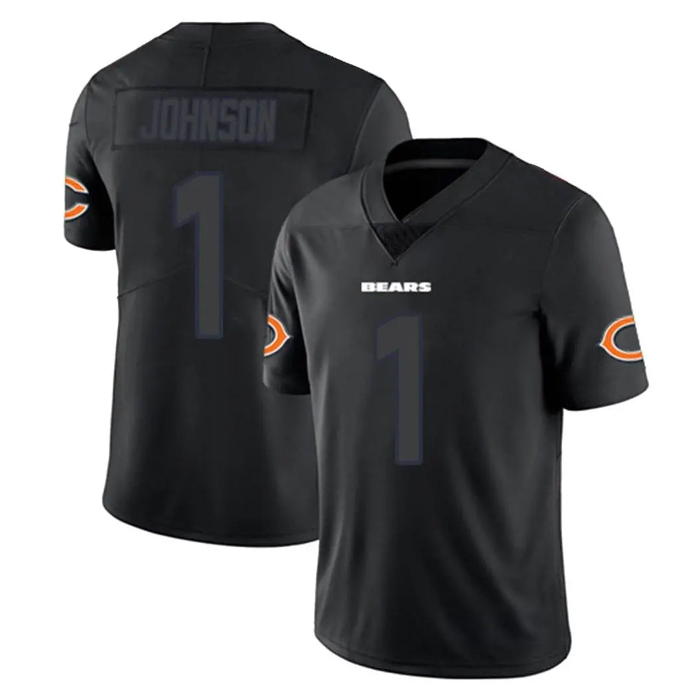 C.Bears #1 Jaylon Johnson Player Black Impact Limited Game Gdoa Stitched Jerseys