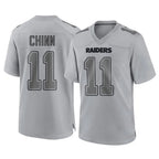 LV.Raiders #11 Jeremy Chinn Player Gray Atmosphere Fashion Limited Game Gdoa Stitched Jerseys