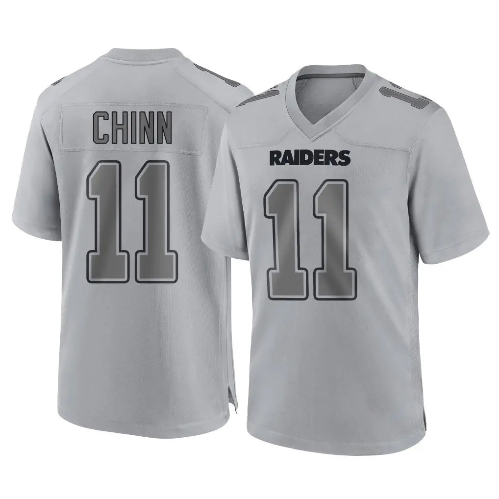LV.Raiders #11 Jeremy Chinn Player Gray Atmosphere Fashion Limited Game Gdoa Stitched Jerseys