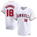 LA.Angels #18 Nolan Schanuel Player White Limited Home Fdoa Stitched Jerseys