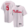 P.Phillies #5 Bryson Stott Player White Home Game Fdoa Stitched Jerseys