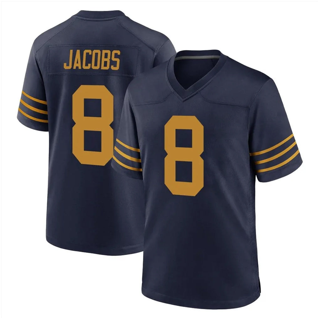 GB.Packers #8 Josh Jacobs Player Navy The 1923 Classic Home Game Gdoa Stitched Jerseys
