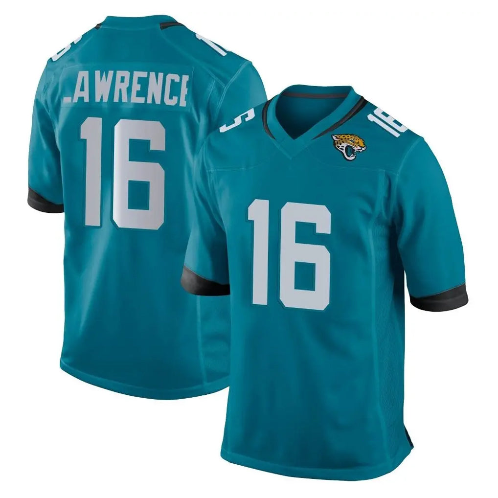 J.Jaguars #16 Trevor Lawrence Player Teal Home Game Gdoa Stitched Jerseys