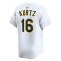 Athletics #16 Nick Kurtz Player White Home Limited Stitched Jerseys