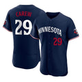 M.Twins #29 Rod Carew Player Navy Replica Home Limited Elite Fdoa Stitched Jerseys