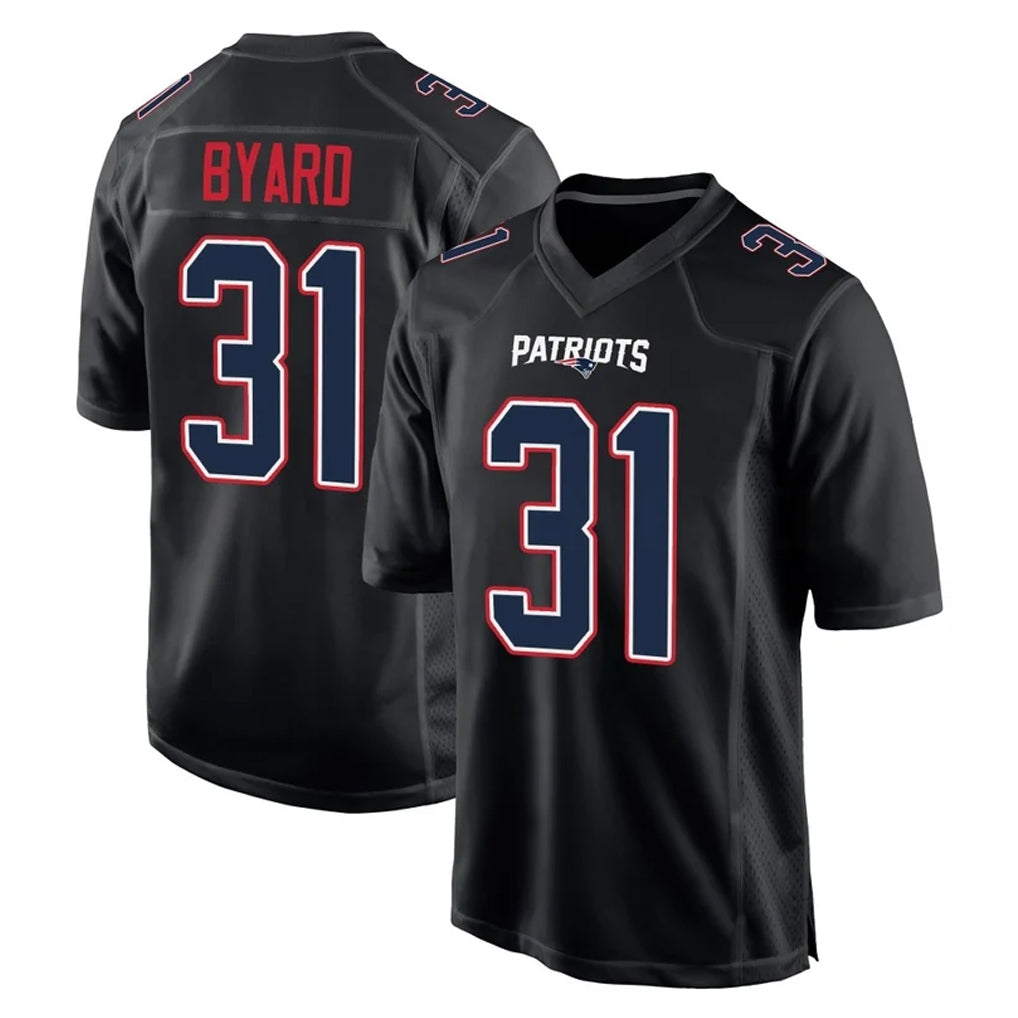 NE.Patriots #31 Kevin Byard Player Carbon Fashion Limited Home Game Gdoa Stitched Jerseys