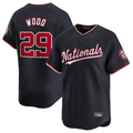 W.Nationals #29 James Wood Player Navy Limited Fdoa Stitched Jerseys