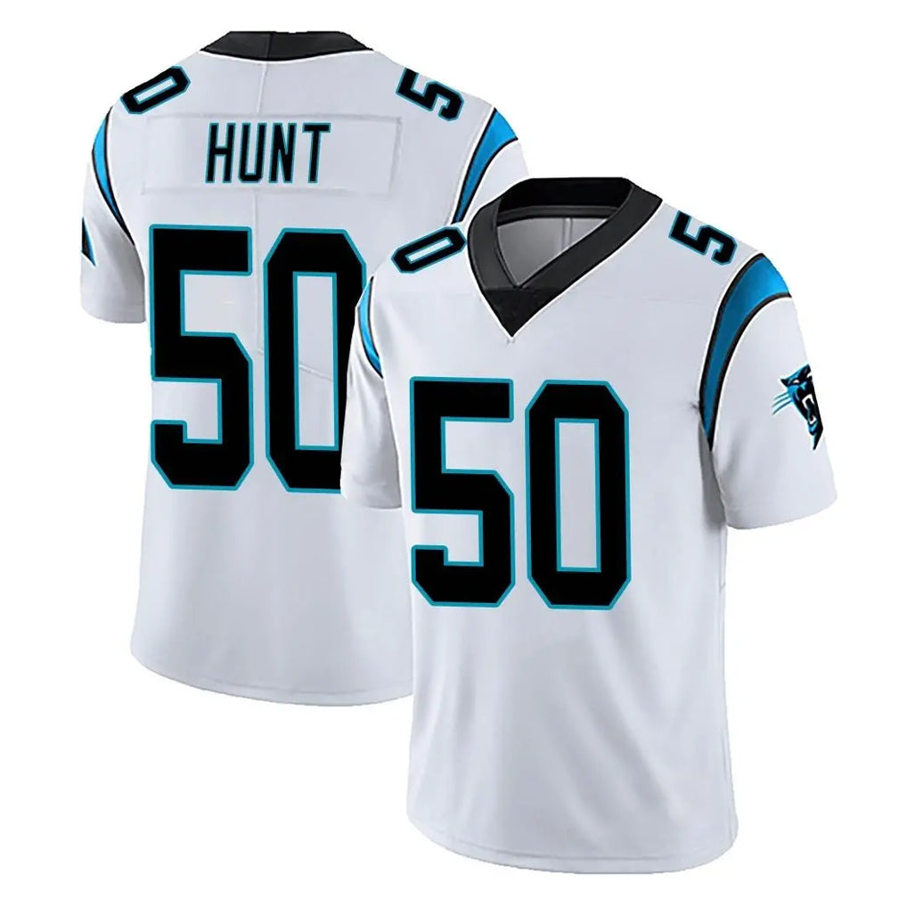 C.Panthers #50 Robert Hunt Player White Vapor Untouchable Limited Game Gdoa Stitched Jerseys