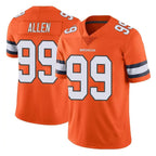 D.Broncos #99 Zach Allen Player Orange Vapor Untouchable Limited Home Game Gdoa Stitched Jerseys