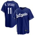 LA.Dodgers #11 Roki Sasaki Player Royal Game Fdoa Stitched Jerseys
