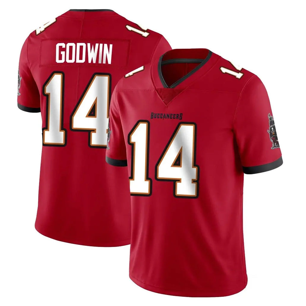 TB.Buccaneers #14 Chris Godwin Jr. Player Red Limited Vapor F.U.S.E. Home Game Gdoa Stitched Jerseys
