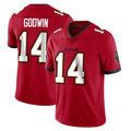 TB.Buccaneers #14 Chris Godwin Jr. Player Red Limited Vapor F.U.S.E. Home Game Gdoa Stitched Jerseys