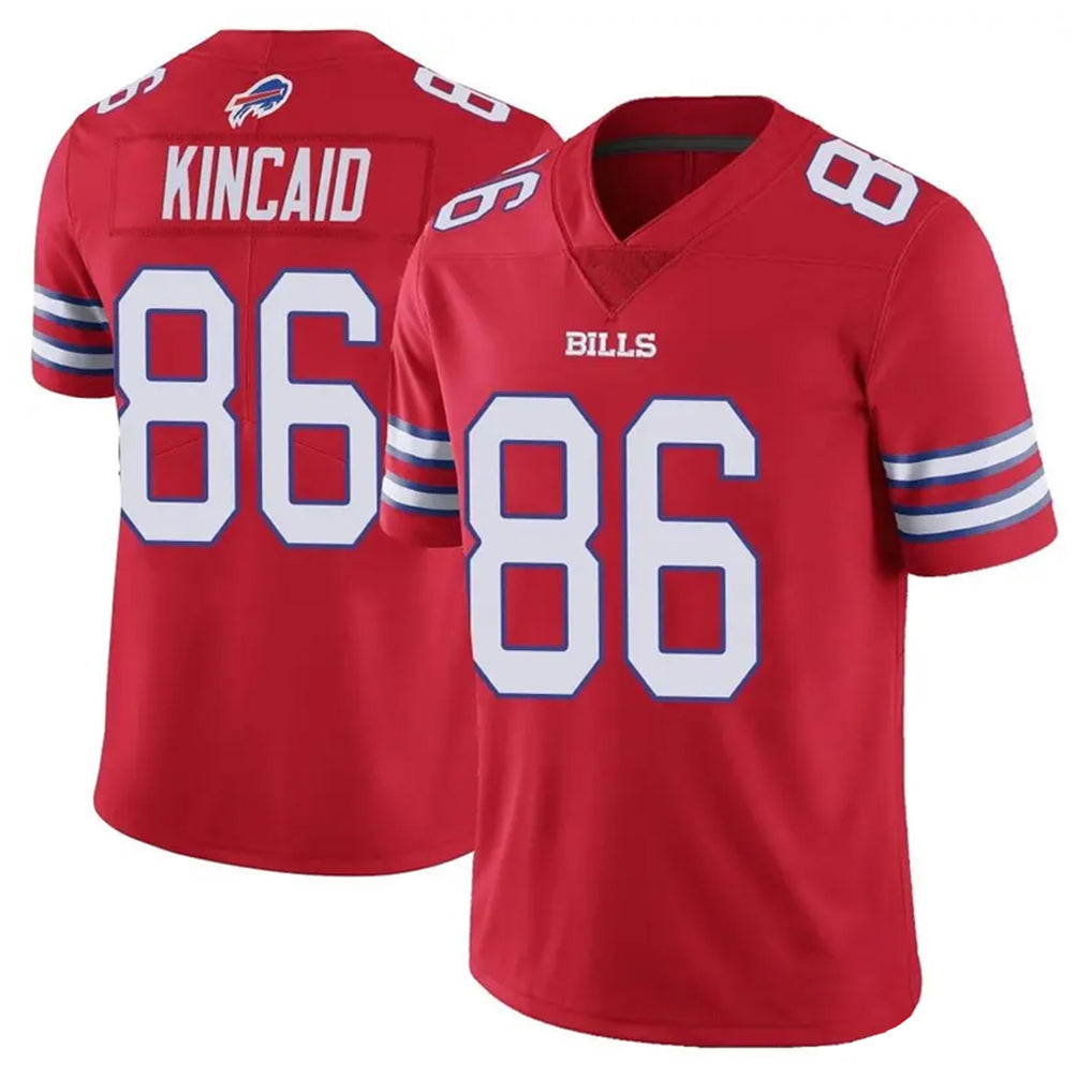 B.Bills #86 Dalton Kincaid Player Red Vapor Untouchable Limited Gdoa Stitched Jerseys