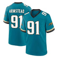 J.Jaguars #91 Arik Armstead Player Teal Prowler Throwback Limited Home Game Gdoa Stitched Jerseys