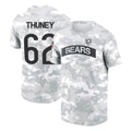 C.Bears #62 Joe Thuney Player Arctic Camo Salute to Service Performance T-Shirt Limited Gdoa Stitched Jerseys