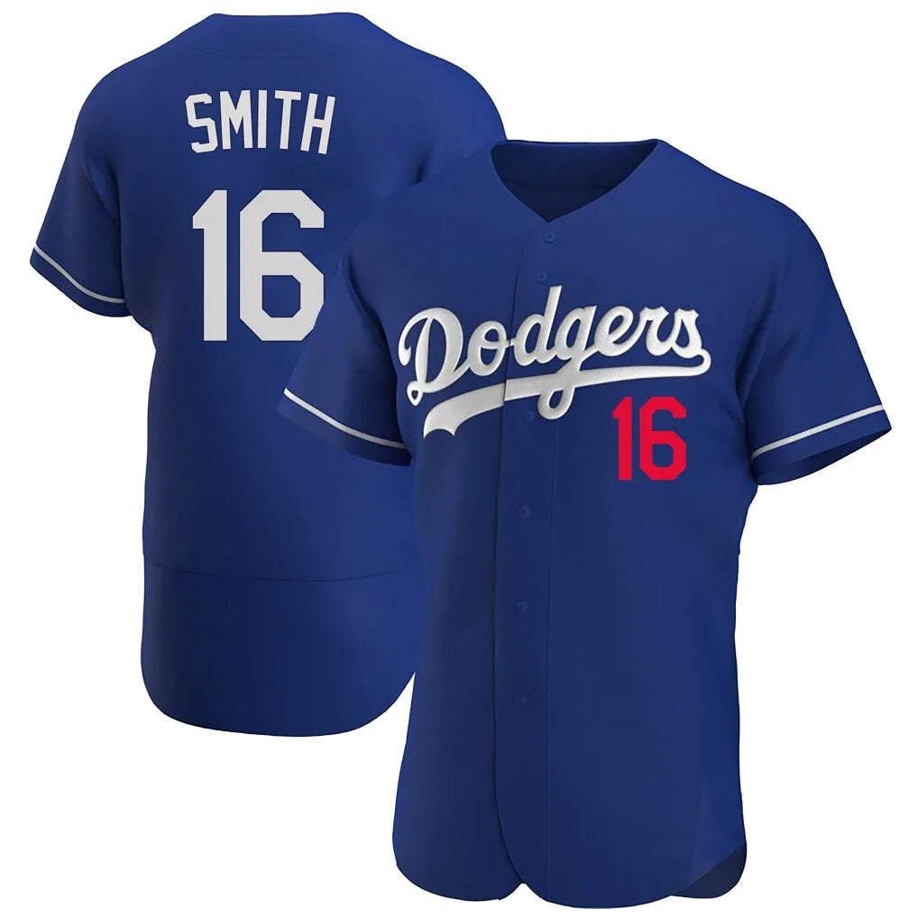 LA.Dodgers #16 Will Smith Player Royal Limited Elite Home Fdoa Stitched Jerseys