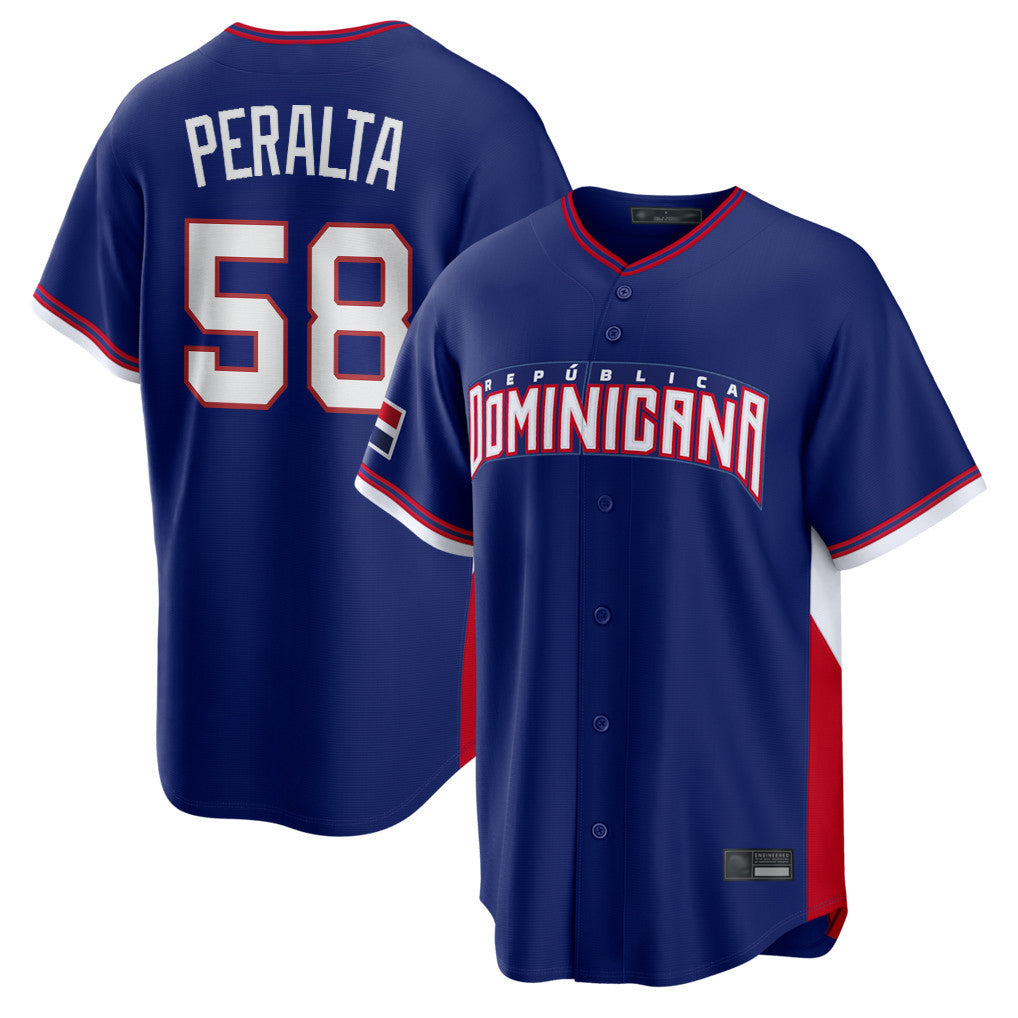 S.Diego Padres #58 Wandy Peralta Player Royal 2026 World Classic Home Limited Fdoa Stitched Jerseys