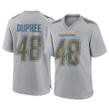 LA.Chargers #48 Bud Dupree Player Gray Atmosphere Fashion Home Game Gdoa Stitched Jerseys