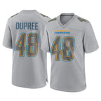 LA.Chargers #48 Bud Dupree Player Gray Atmosphere Fashion Home Game Gdoa Stitched Jerseys