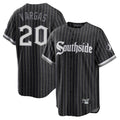 C.White Sox #20 Miguel Vargas Player Black City Connect Home Game Gdoa Stitched Jerseys