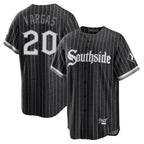C.White Sox #20 Miguel Vargas Player Black City Connect Home Game Gdoa Stitched Jerseys