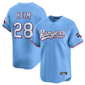 T.Rangers #28 Jonah Heim Player Light Blue Home Limited Fdoa Stitched Jerseys