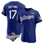 LA.Dodgers #17 Shohei Ohtani Player Royal World Series City Connect Elite Home Fdoa Stitched Jerseys