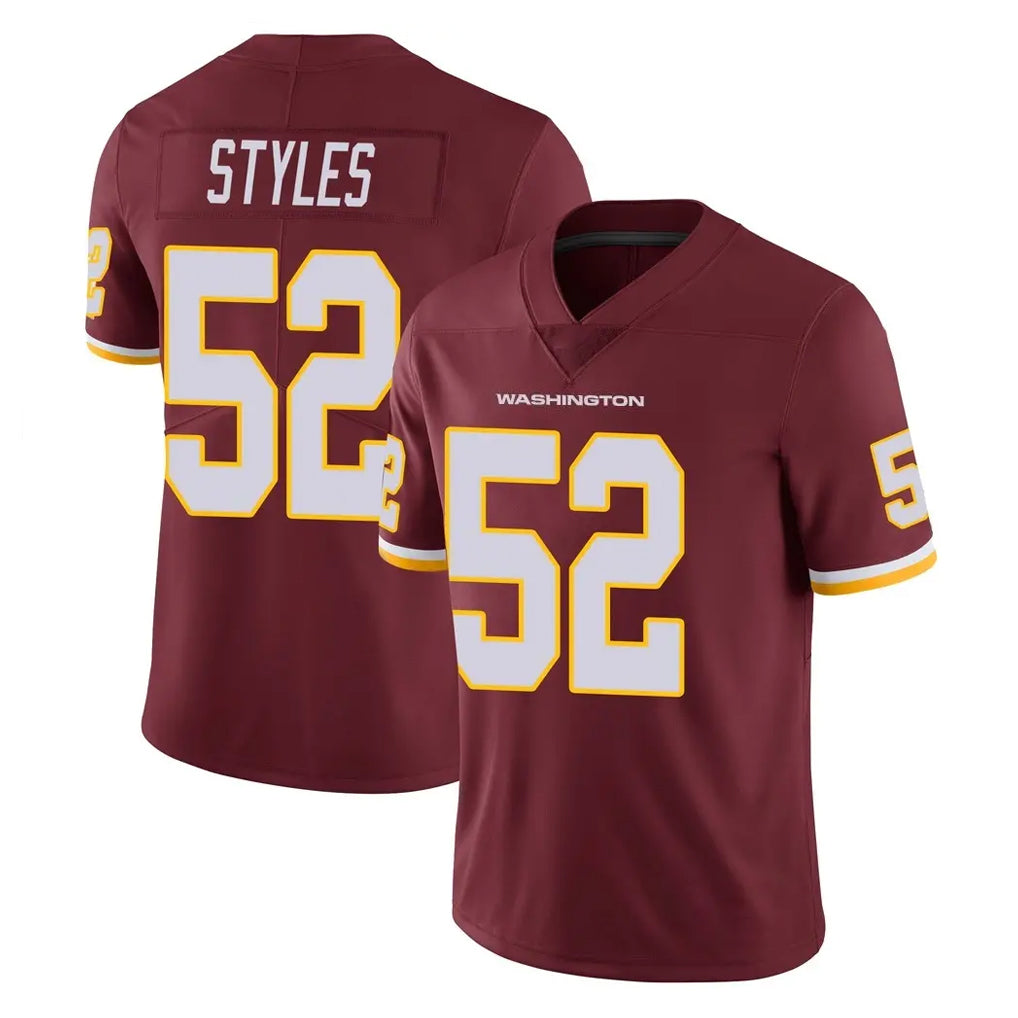 W.Commanders #52 Sonny Styles Player Burgundy Limited Team Color Vapor Untouchable Home Game Gdoa Stitched Jerseys