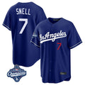 LA.Dodgers #7 Blake Snell Player Royal Game World Series Meet Home Fdoa Stitched Jerseys