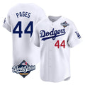 LA.Dodgers #44 Andy Pages Player White World Series Limited Home Fdoa Stitched Jerseys