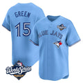 T.Blue Jays #15 Chad Green Player Blue 2025 World Series Game Fdoa Stitched Jerseys