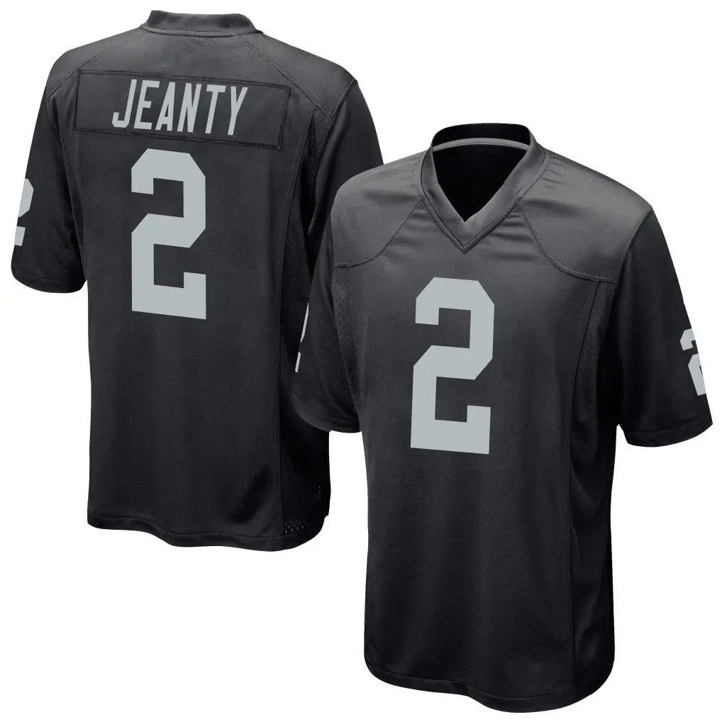 LV.Raiders #2 Ashton Jeanty Player Black Home Game Gdoa Stitched Jerseys