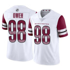 W.Commanders #98 Odafe Oweh Player White Limited Vapor Home Game Gdoa Stitched Jerseys