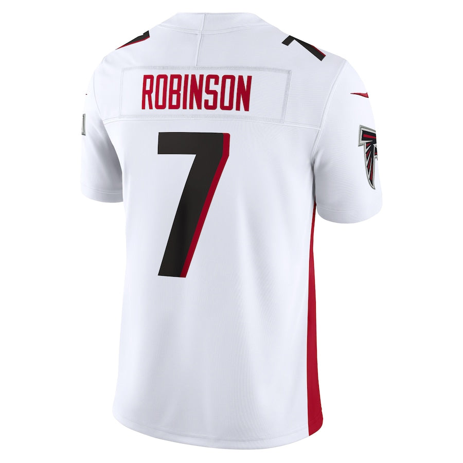 A.Falcons #7 Bijan Robinson Player White Vapor F.U.S.E. Limited Gdoa Stitched Jerseys