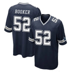 D.Cowboys #52 Tyler Booker Player Navy Home Game Gdoa Stitched Jerseys