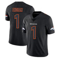 D.Broncos #1 Evan Engram Player Black Impact Limited Game Gdoa Stitched Jerseys