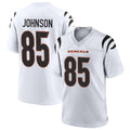 C.Bengals #85 Chad Johnson Player White Home Game Gdoa Stitched Jerseys