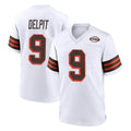 C.Browns #9 Grant Delpit Player White Alternate Home Game Gdoa Stitched Jerseys