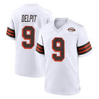 C.Browns #9 Grant Delpit Player White Alternate Home Game Gdoa Stitched Jerseys