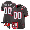 Custom TB.Buccaneers Pewter Limited 2026 Season Vapor F.U.S.E. Home Game Any Name & Numbers Gdoa Stitched Jerseys